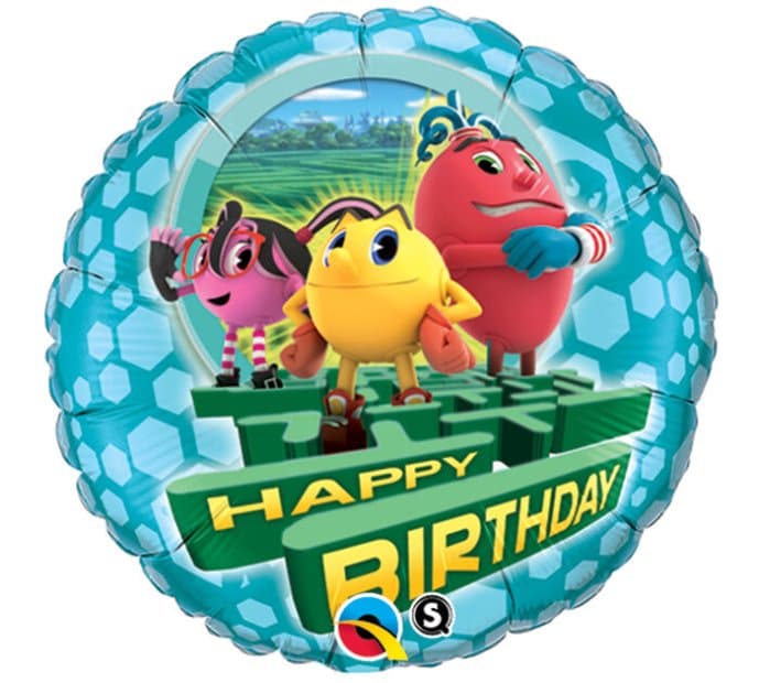 Pac-Man & The Ghostly & Adventures  HBD Mylar Balloon Singapore